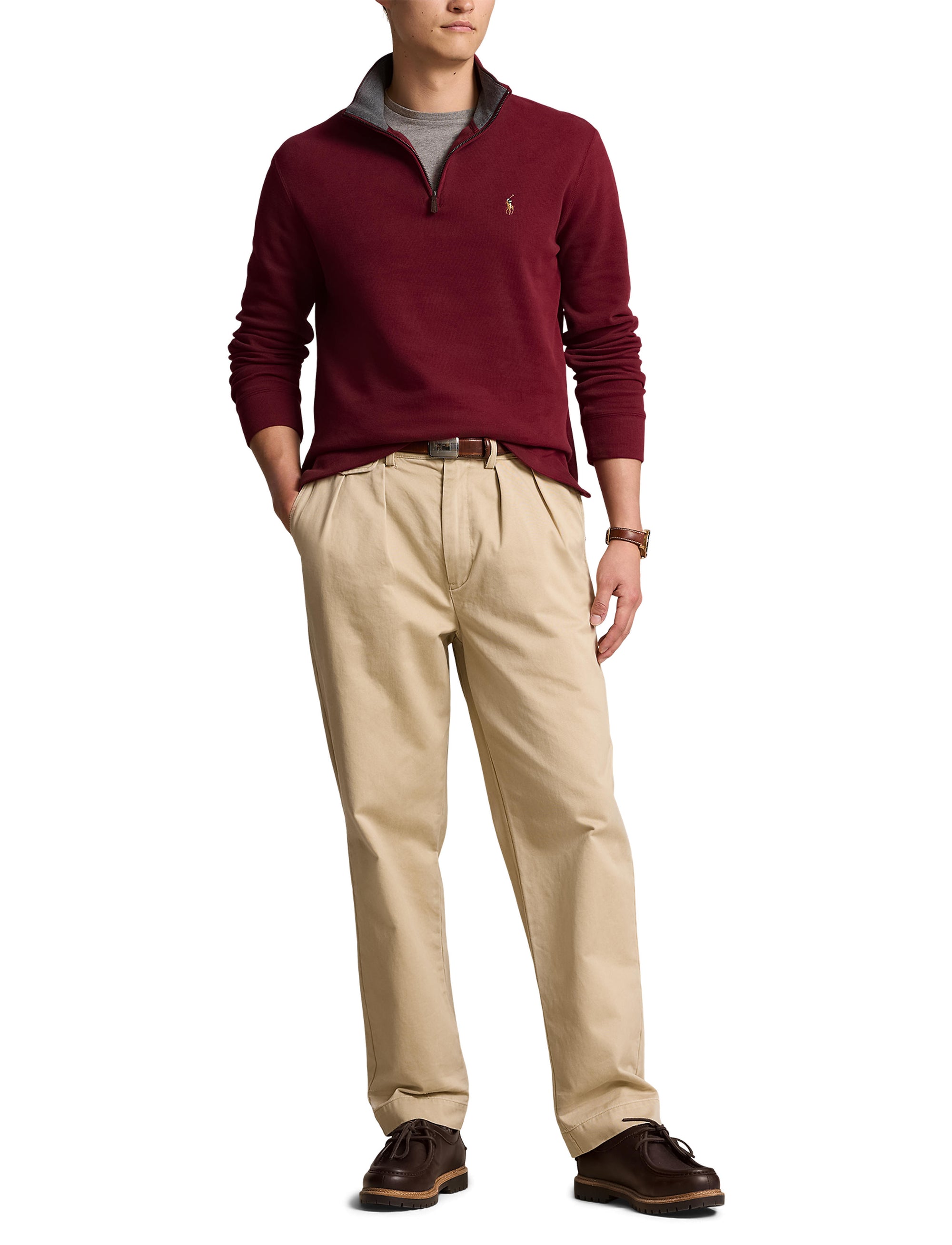 Pull demi-zippé côtelé Estate - Red Carpet & Barclay Heather Int