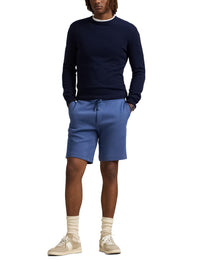 Double knit shorts - Earth Blue