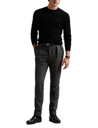 Pull en laine torsadée - Polo Black