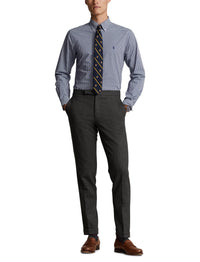 Chemise Custom Fit vichy popeline  - Navy & White