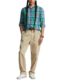 Chemise workwear Oxford écossaise - Green, Blue & Multicolore