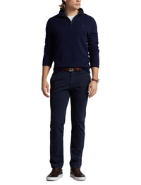 Pull demi-zippé en laine lavable - Hunter Navy