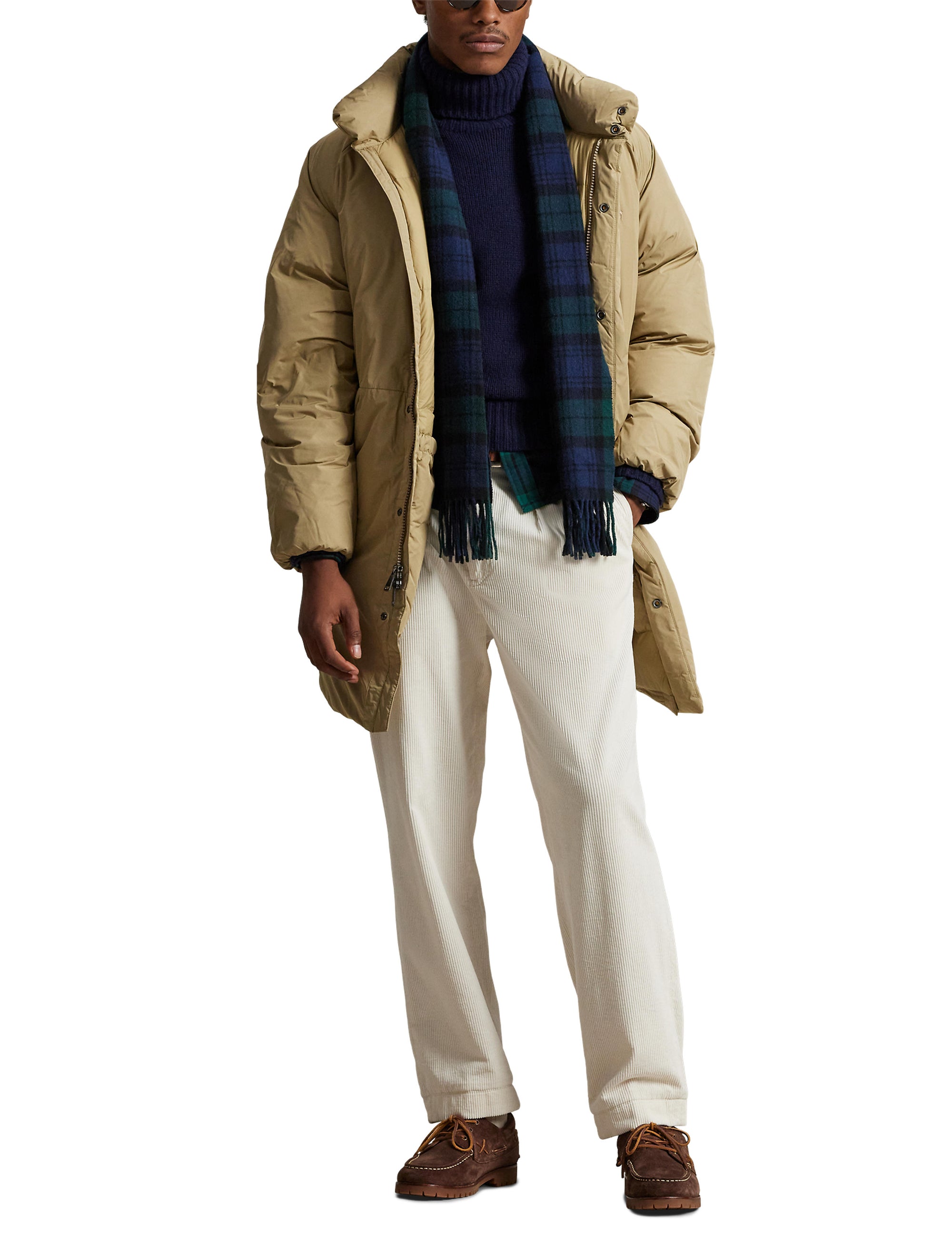 4pcs / NEW // RL KHAKI COAT INSULATED TTN PFR CT