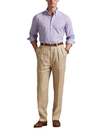 Chemise fil-à-fil Classic Fit - Lavender & White