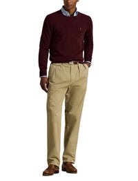 Pull col rond en laine  - Aged Wine Heather