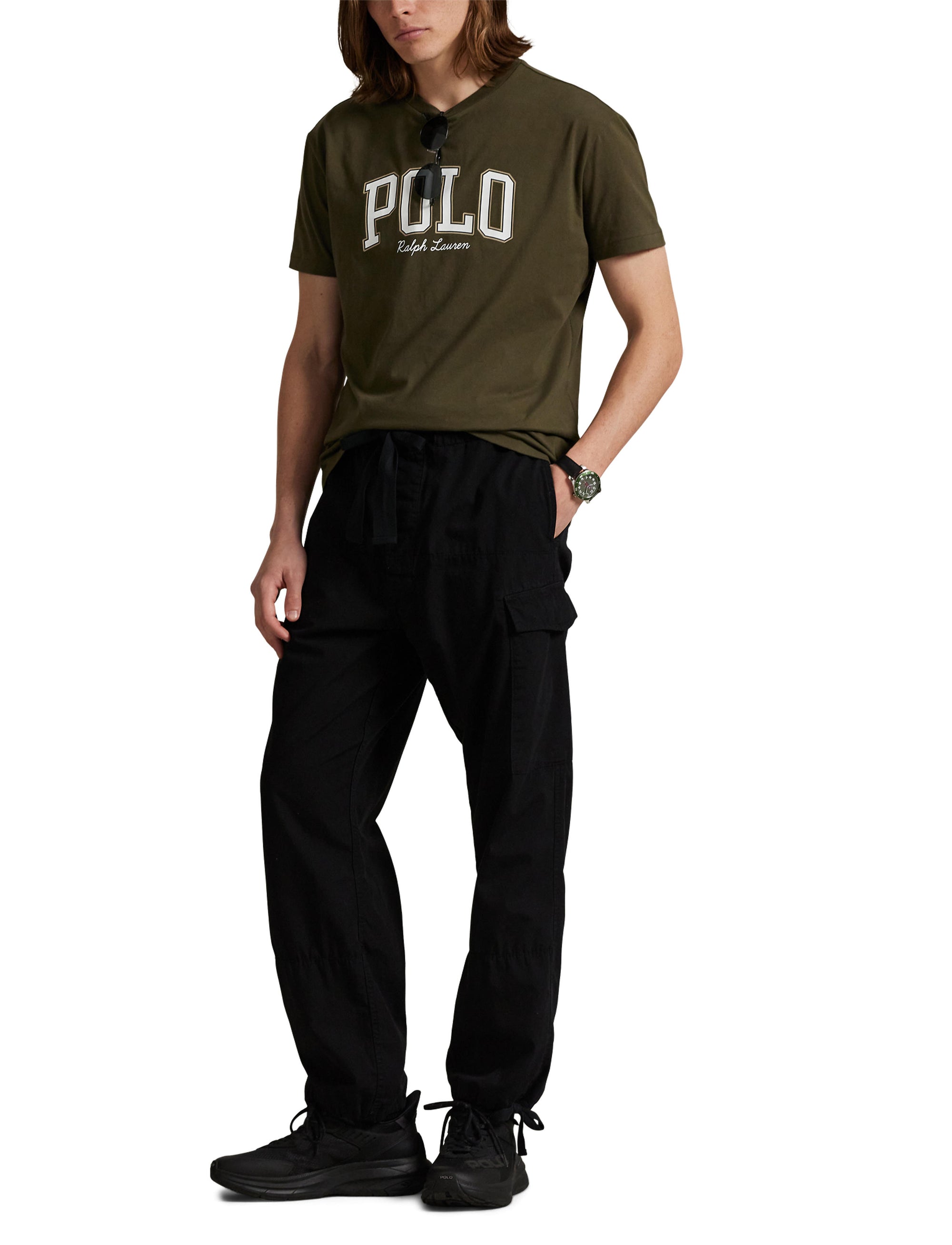 T-shirt à logo Custom Slim Fit - Canopy Olive