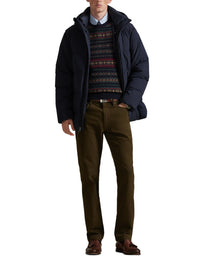Pantalon slim droit Varick en sergé stretch - Dark Brown