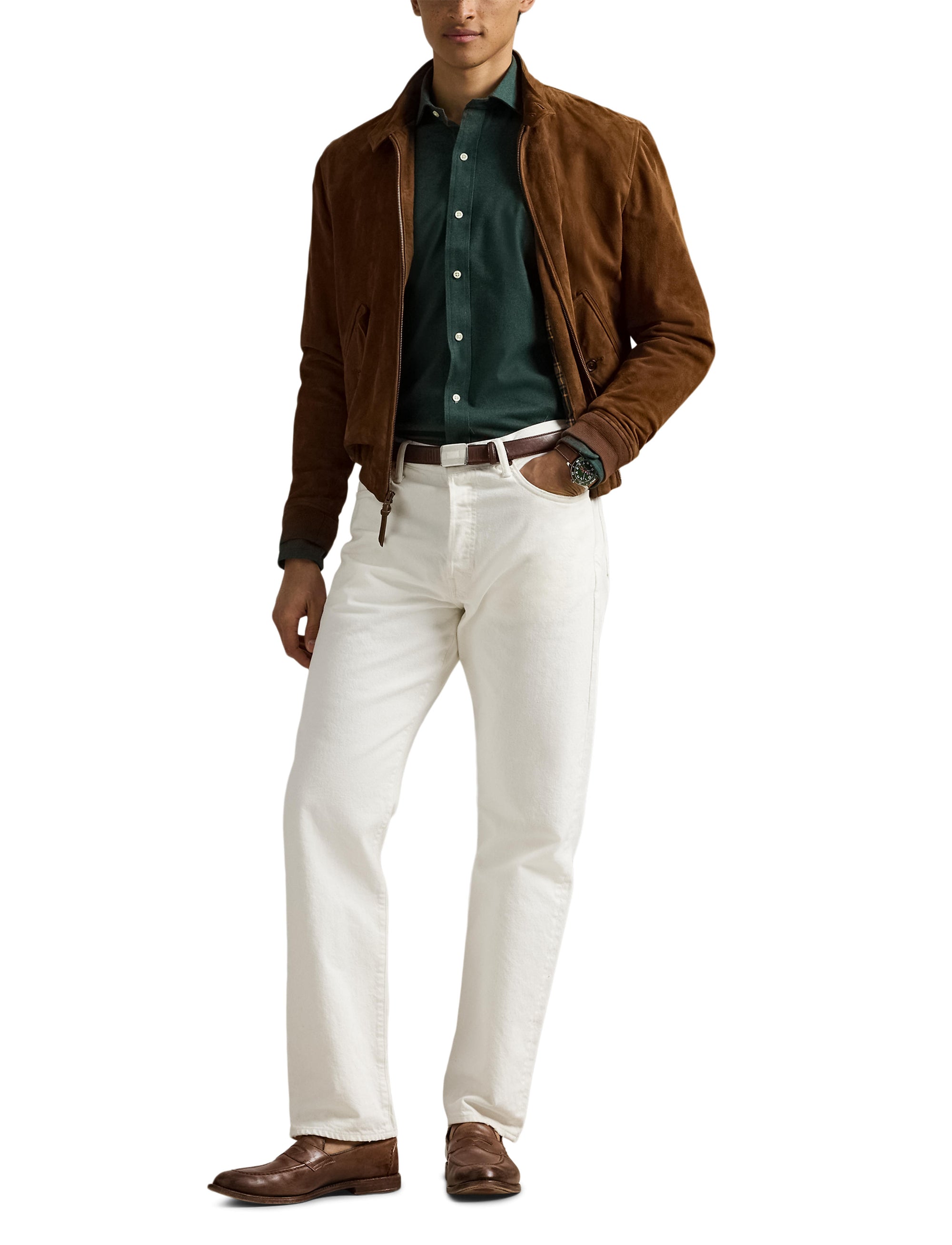 Chemise performance Custom Fit sergé - Landmark Green Heather