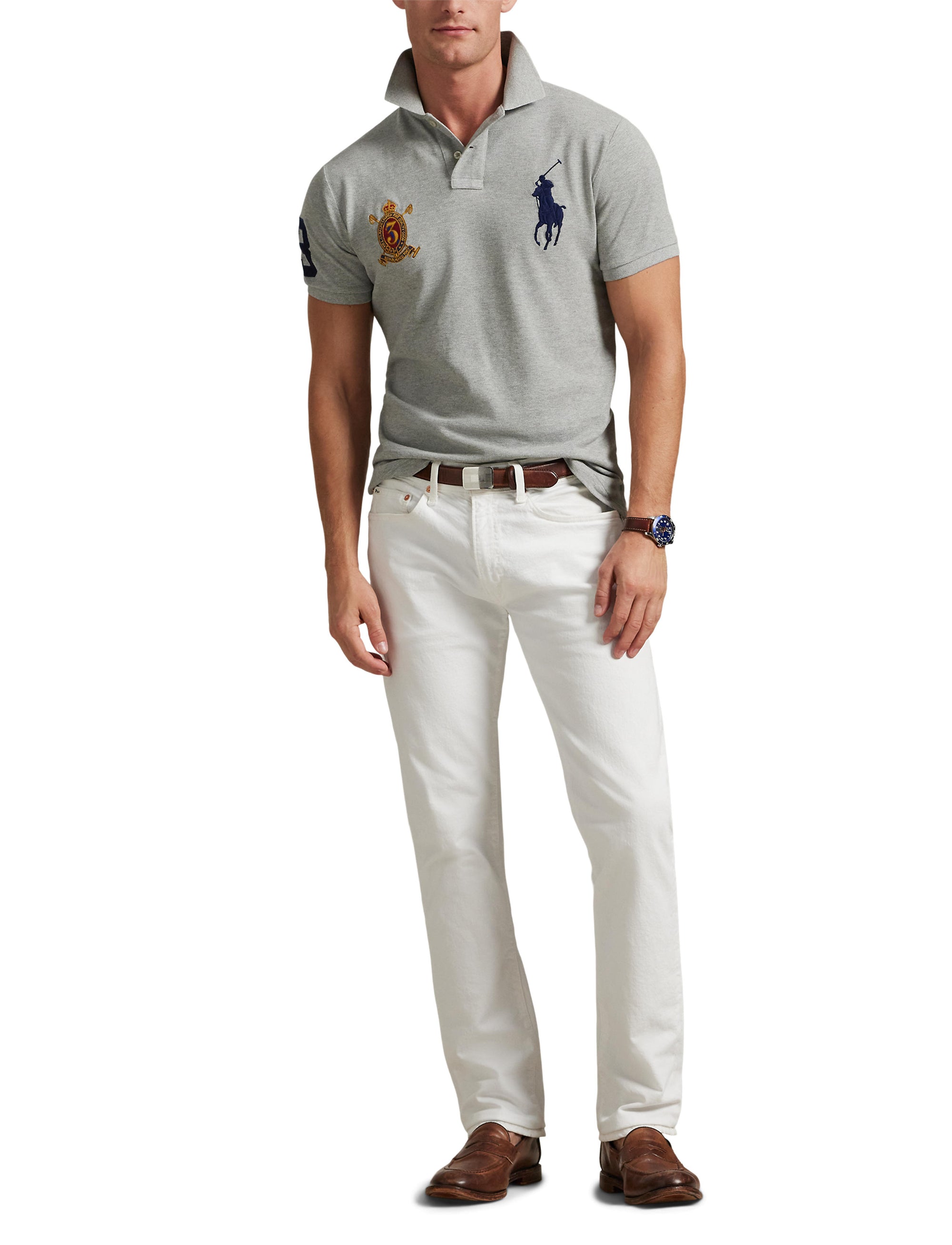 2pcs / NEW // ANDOVER HEATHER POLO SHIRT SHORT SLEEVE SSKCCMSLM1