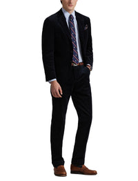 Veste Polo Tailored Fit velours côtelé - Fall Navy