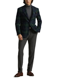 2pcs / NEW // BLACKWATCH YELLOW DECO SPORTCOAT SINGLE BREASTED RL67