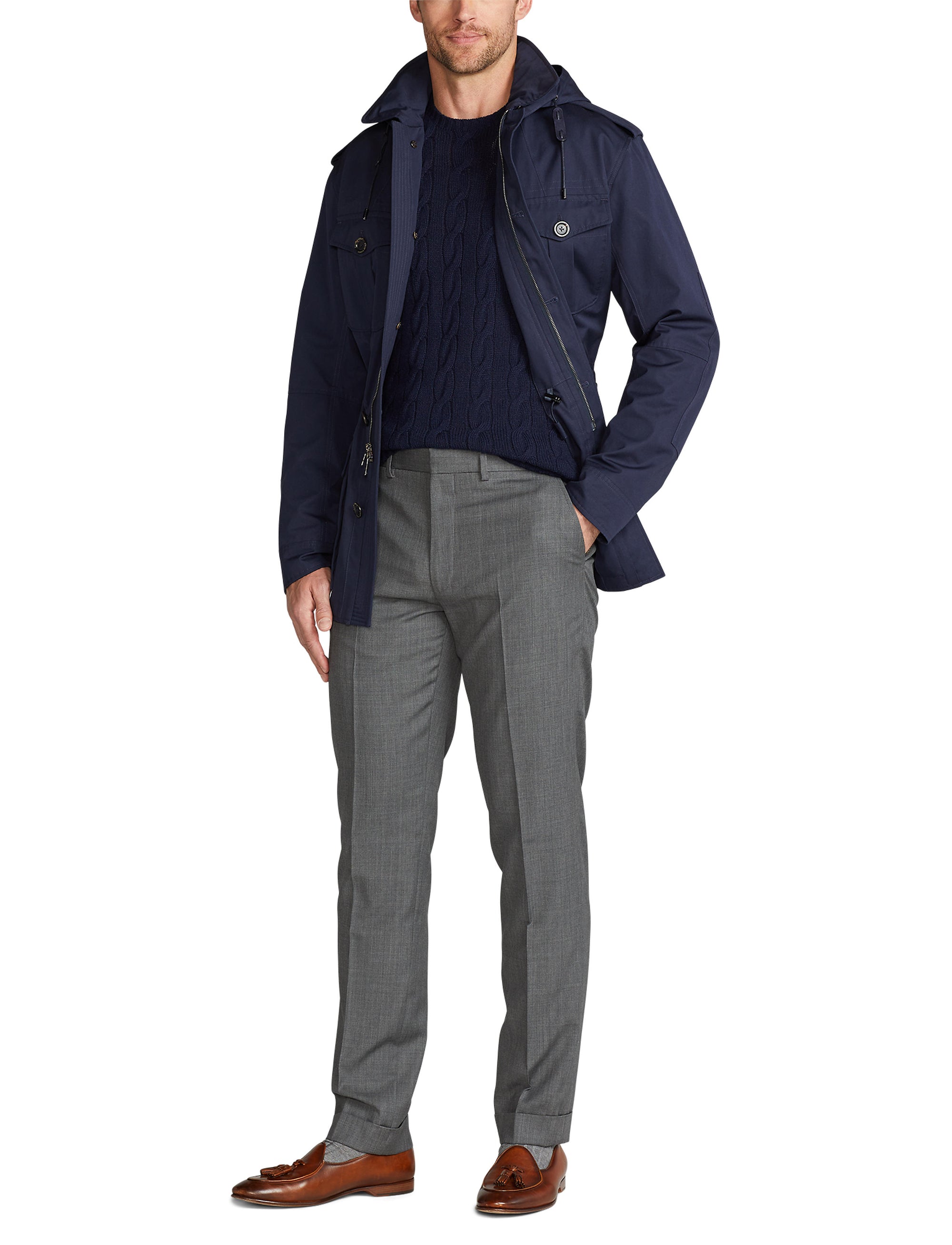 Hartridge 4-pocket jacket - Chairman Navy