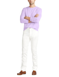 Pull col rond en coton - Lilac