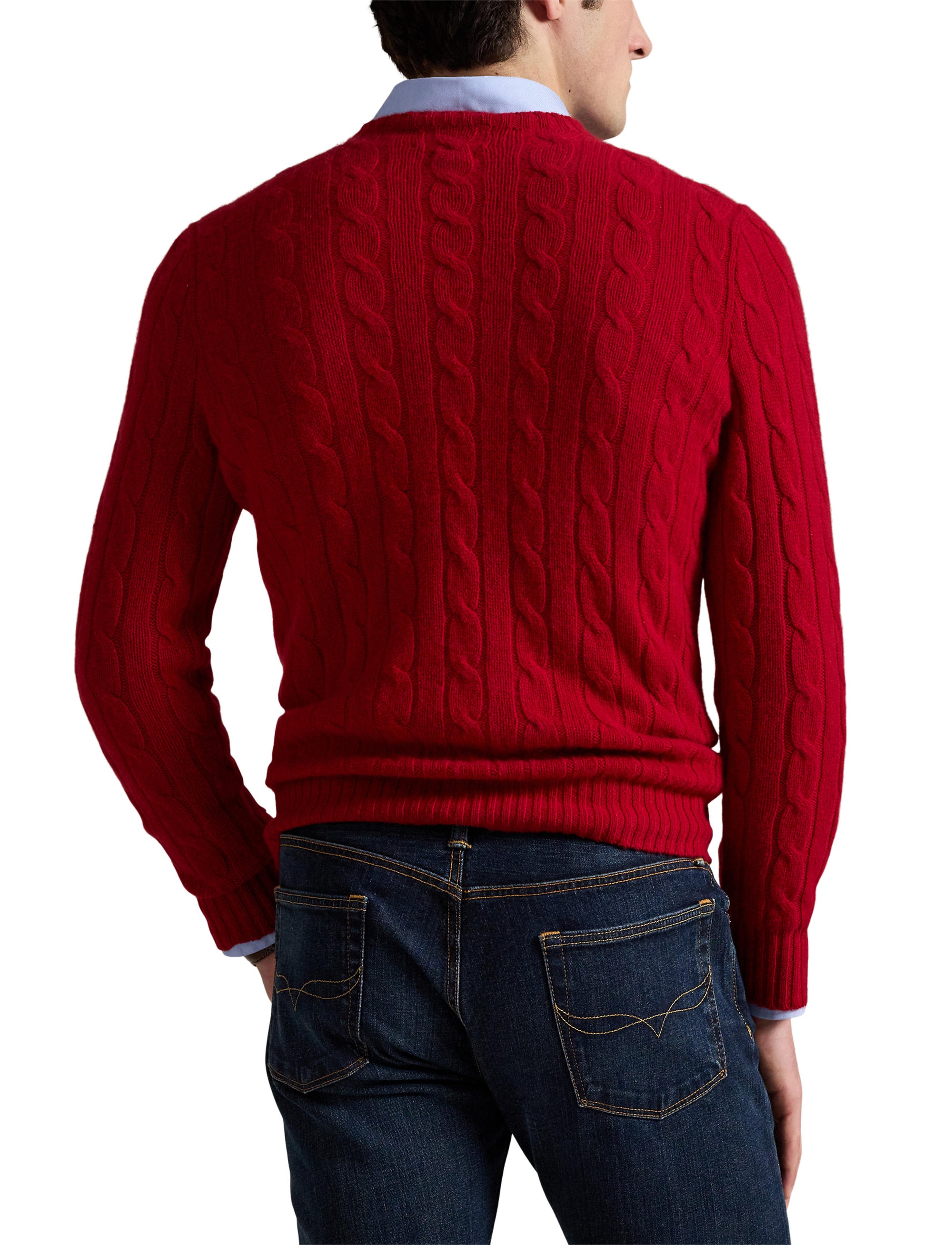 Pull iconique en cachemire torsadé - Park Ave Red