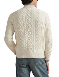 Pull Polo Ralph Lauren Yankees en laine - Cream Combo