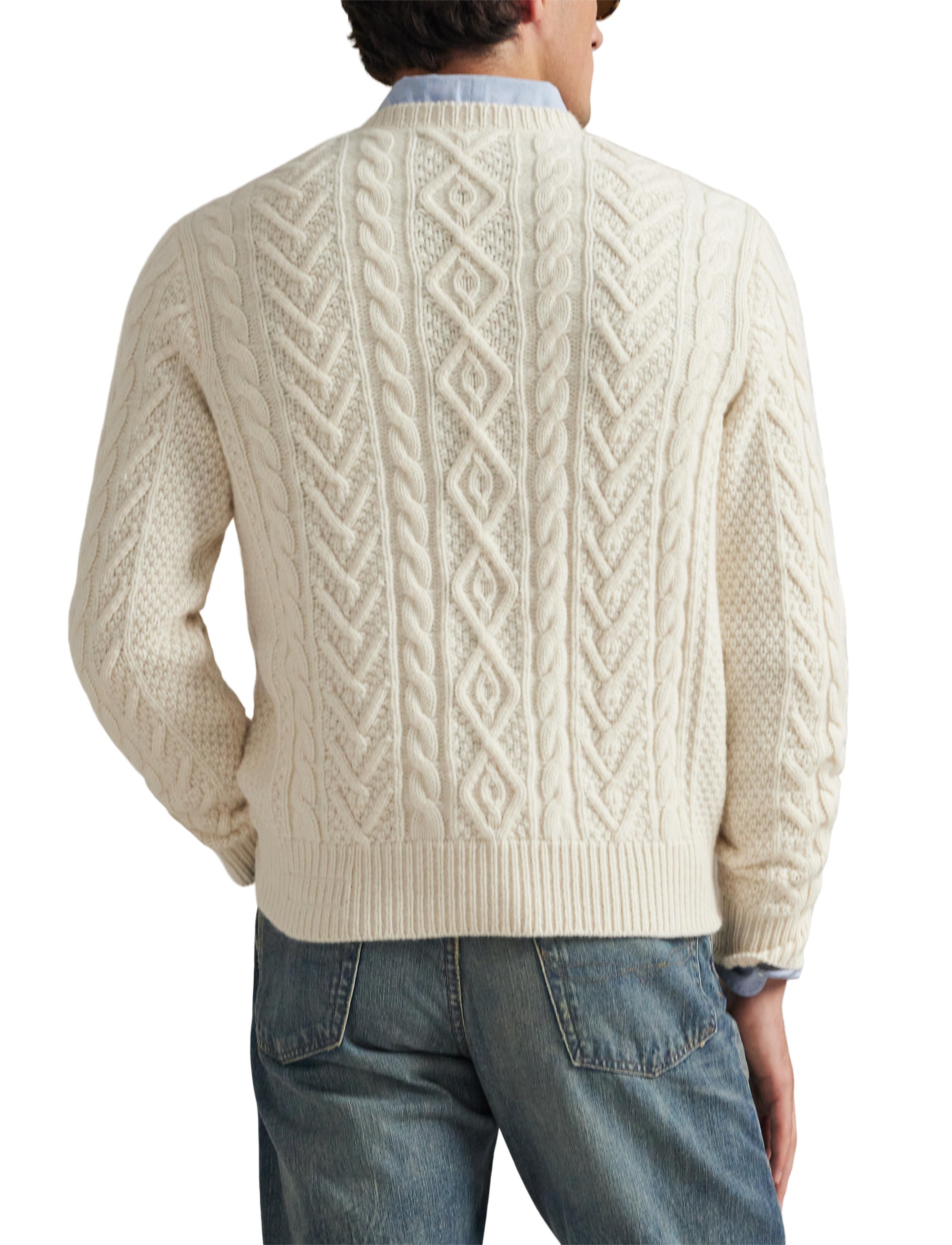 Pull Polo Ralph Lauren Yankees en laine - Cream Combo