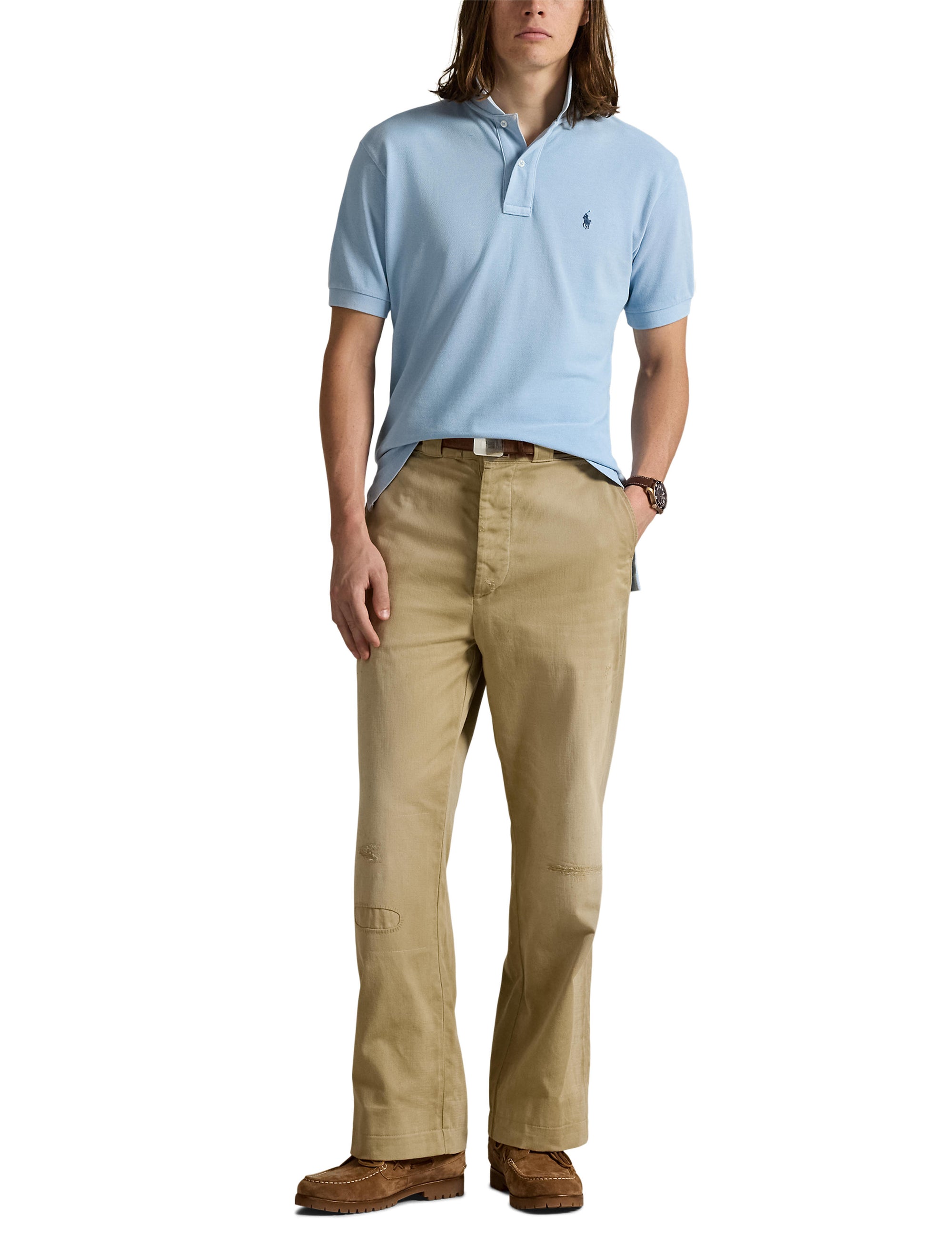 Polo coupe originale en coton piqué - Southport Blue