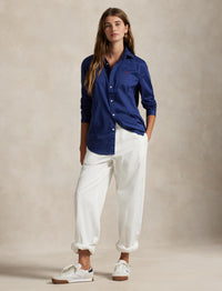 Chemise Classic Fit en sergé de coton  - Classic Navy