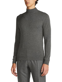 Pull col roulé en cachemire - Gris
