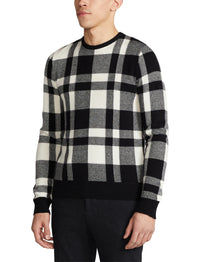 Pull en cachemire écossais - Classic Black With Lux Cream