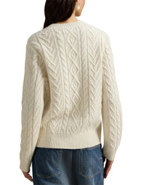 Pull Polo Ralph Lauren Yankees en laine - Cream Combo