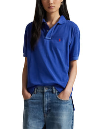 Polo coupe originale en coton piqué - Graphic Royal