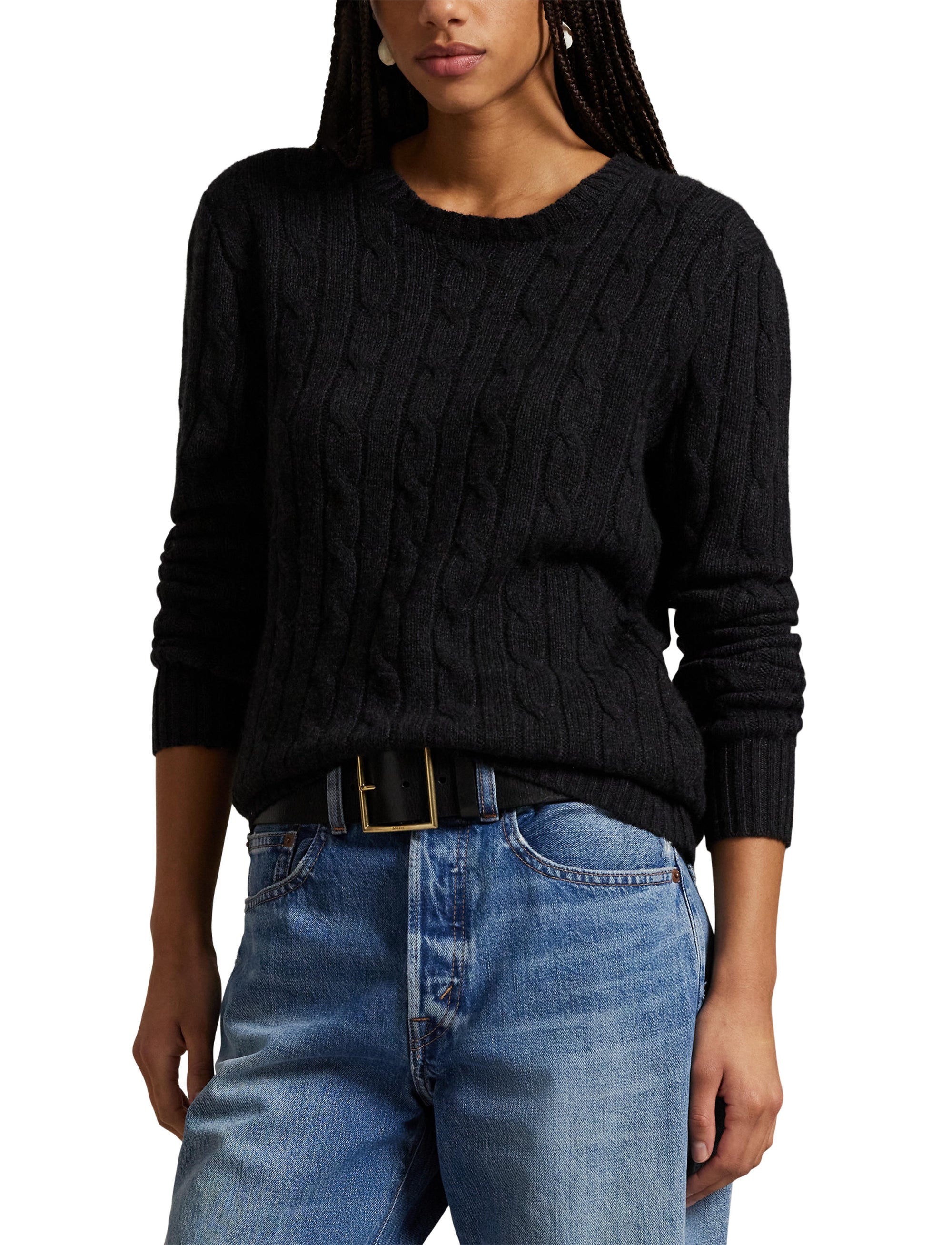Pull iconique en cachemire torsadé - Dark Granite Heather