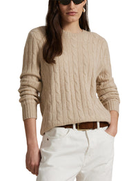 Pull iconique en cachemire torsadé - Natural Cream Heather