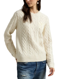 Pull Polo Ralph Lauren Yankees en laine - Cream Combo