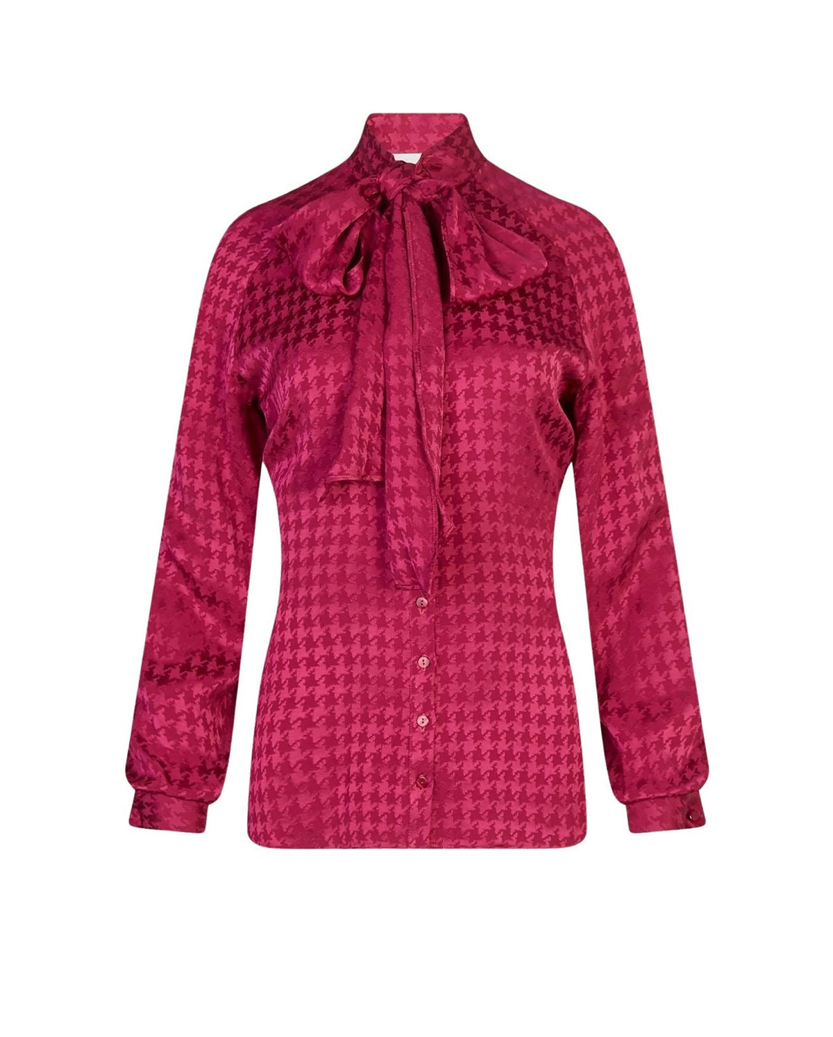 Chemise Willie à col noué - Berry