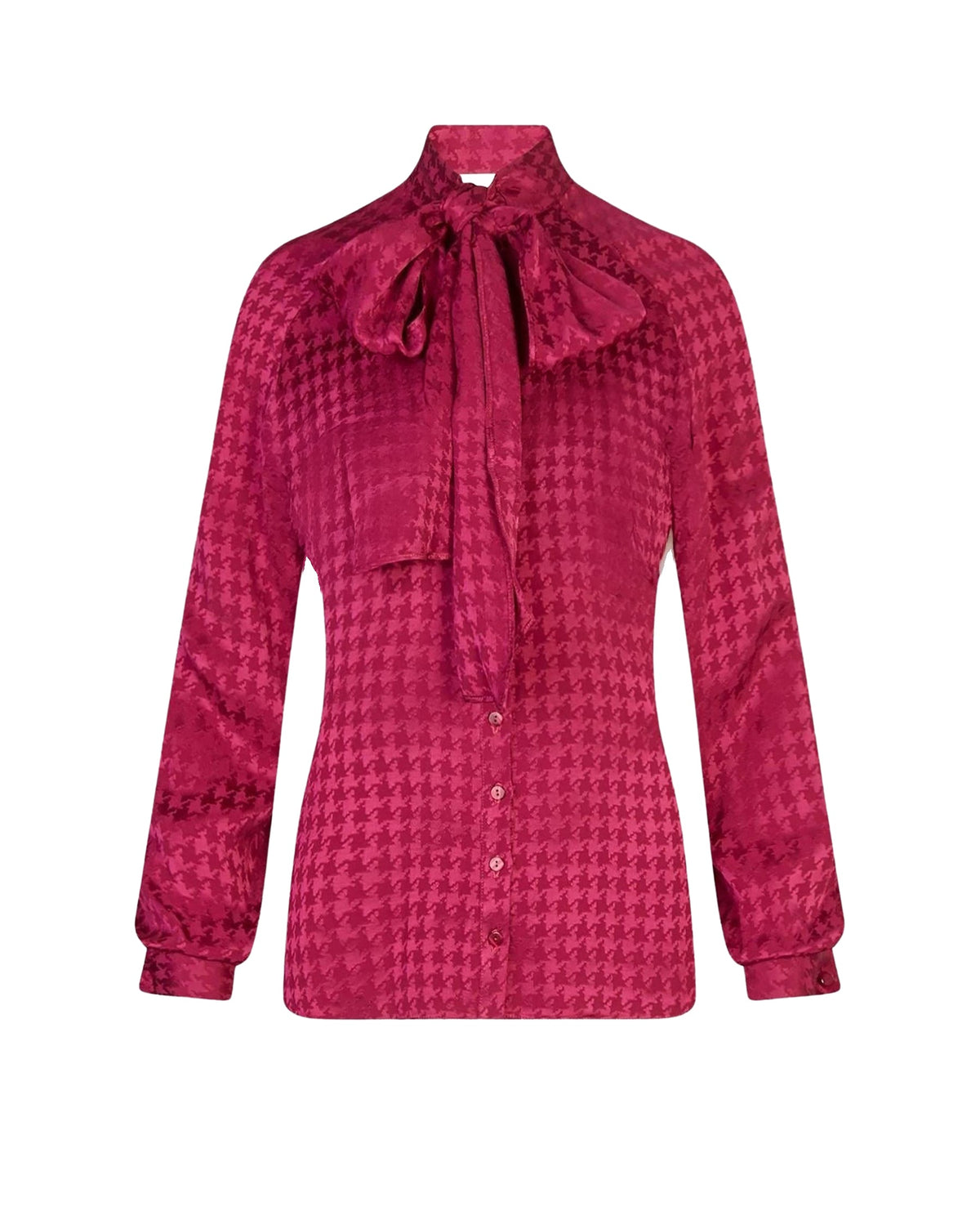 Chemise Willie à col noué - Berry