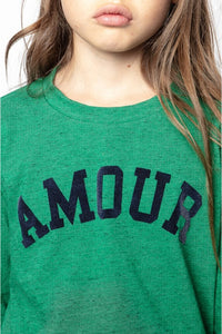 T-shirt Anie en laine - Vert