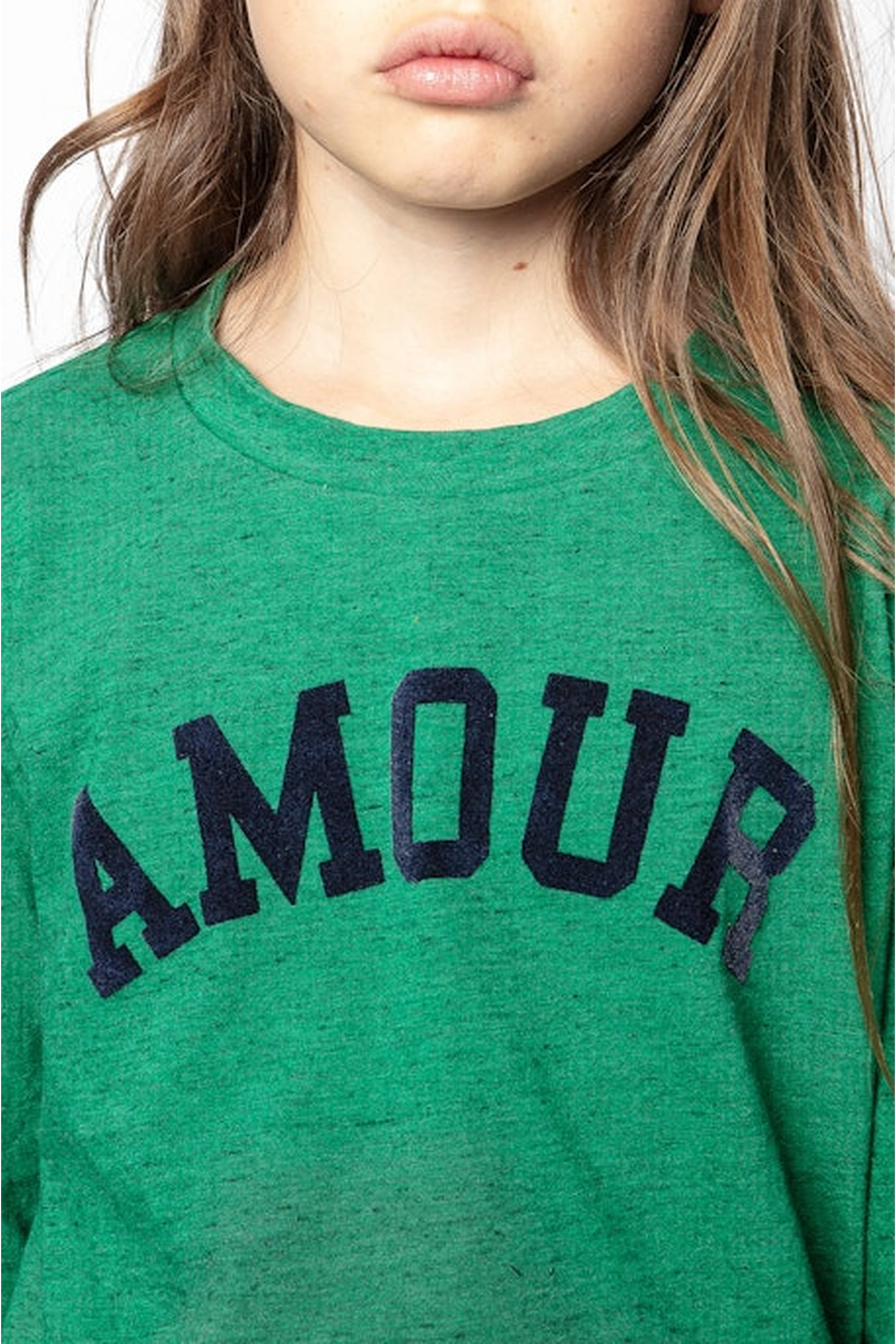 T-shirt Anie en laine - Vert