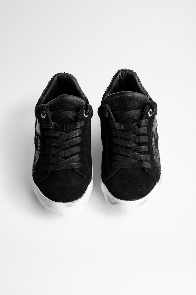 Used Flash Star sneakers in leather - Black