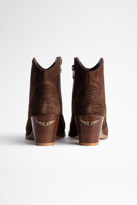 ZHORS LINE BROWN MOLLY SUEDE