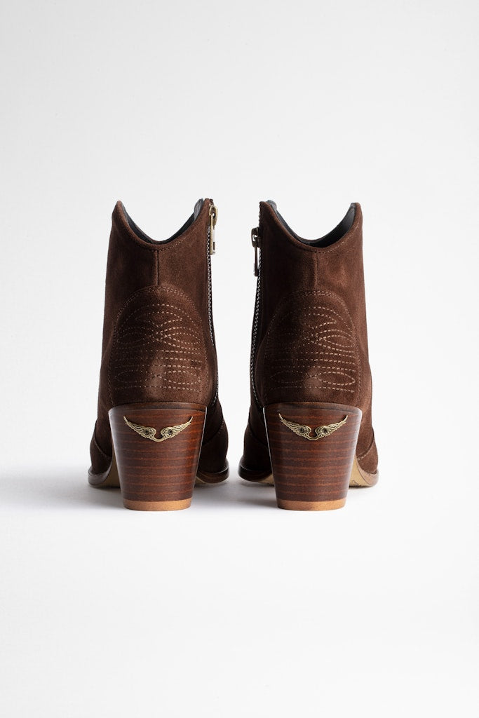 ZHORS LINE BROWN MOLLY SUEDE