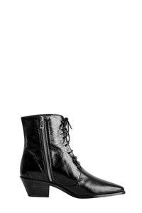Bottines Tyler Laced Vintage en cuir - Noir
