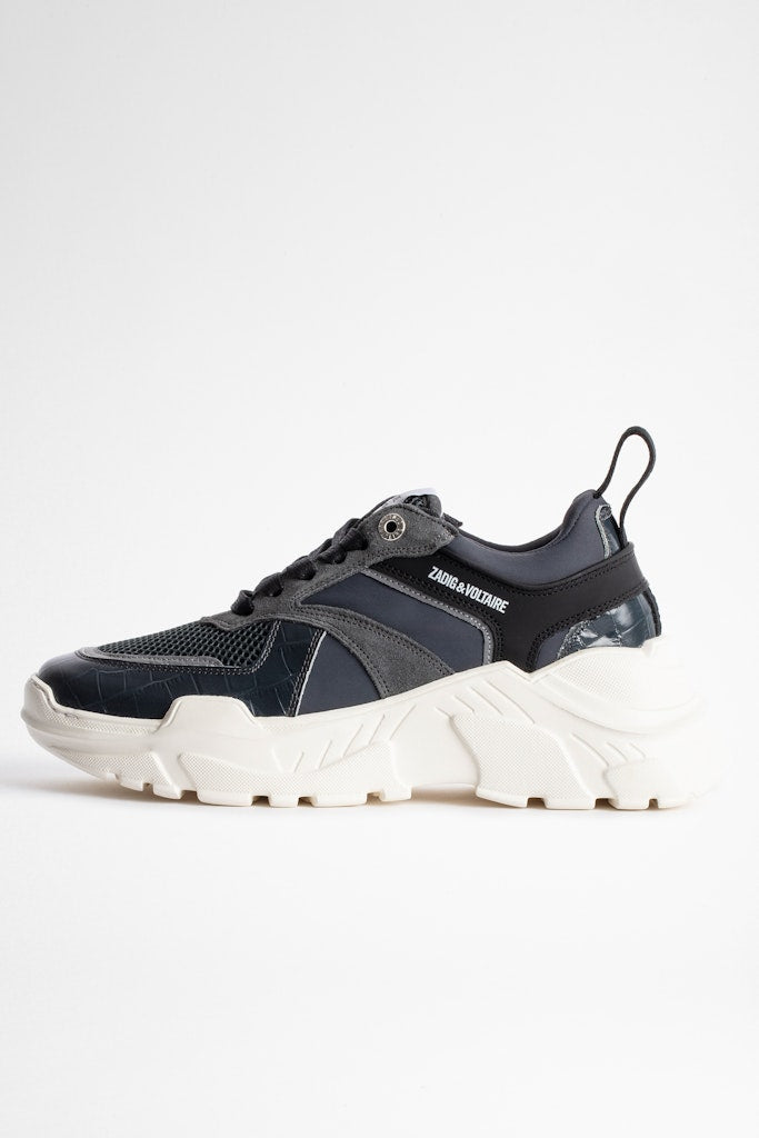 ZHORS LINE BLUE OF GREY FUTURE CROCO EMBOSSED + MIX NE