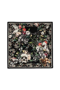 Foulard Lotty en soie - Noir