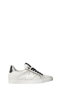 Sneakers basses en cuir à logo " ZV" 1747 La Flash - Blanc