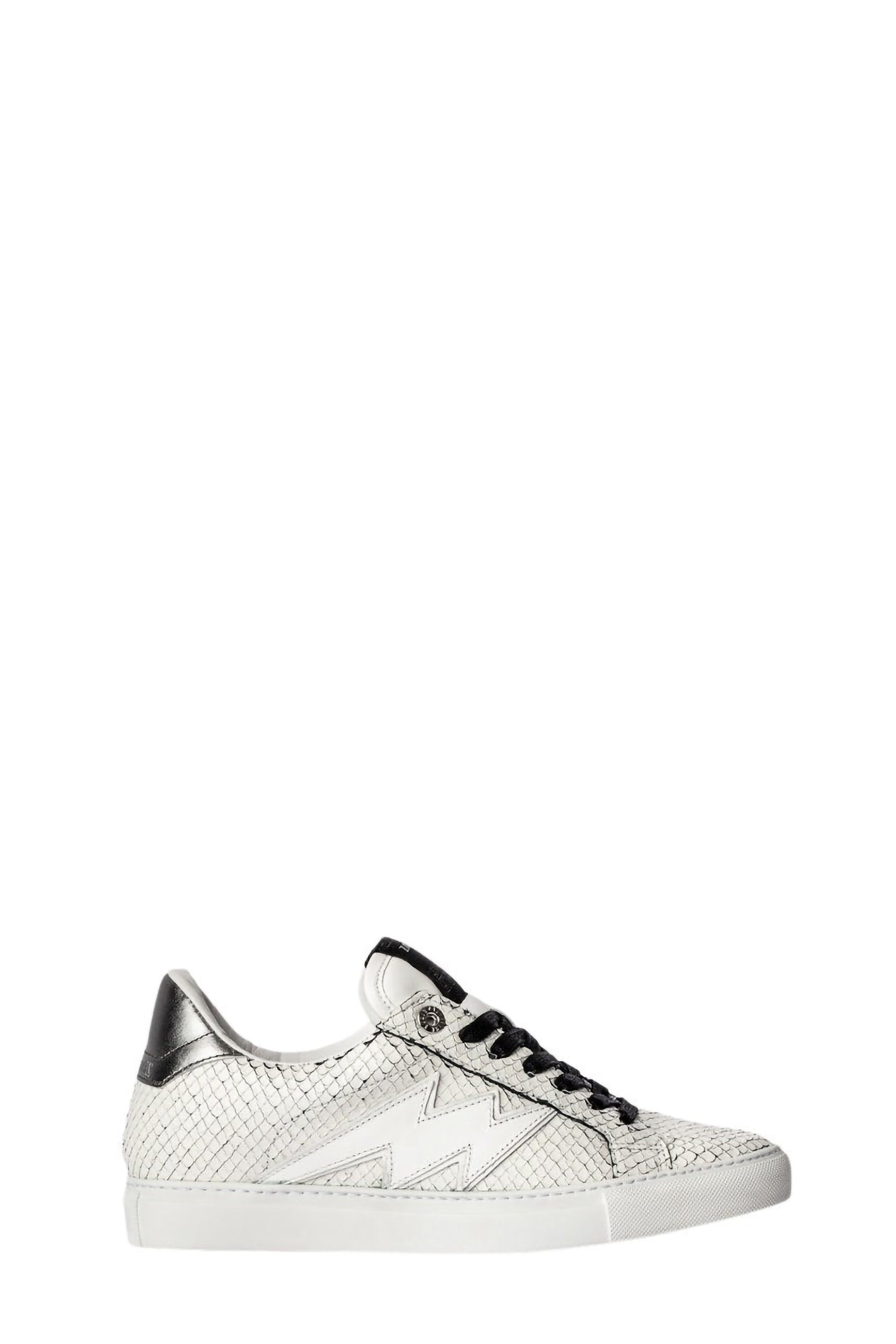 Sneakers basses en cuir à logo " ZV" 1747 La Flash - Blanc