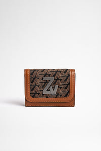 ZHORS LIGNE COGNAC ZV INITIALE LE TRIFOLD WALLET