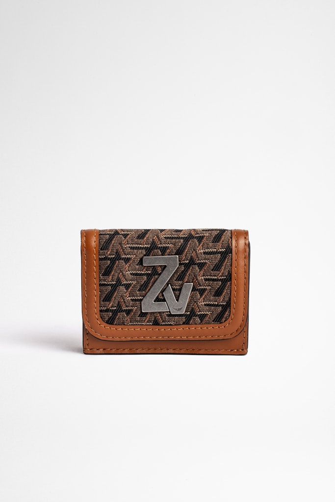 ZHORS LIGNE COGNAC ZV INITIALE LE TRIFOLD WALLET