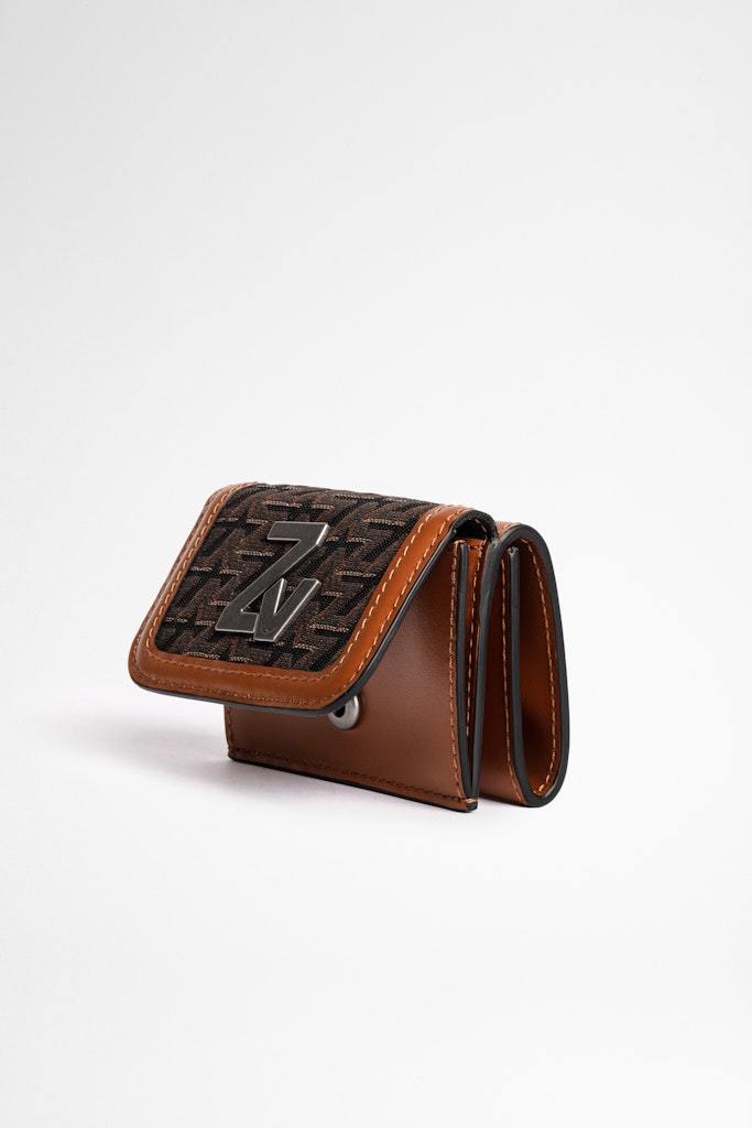 ZHORS LIGNE COGNAC ZV INITIALE LE TRIFOLD WALLET