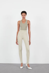 Opaque Stirrup Legging - Ash