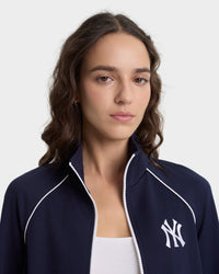 Veste de sport rétro « Heritage Yankees Serif » - Bleu marine/Blanc