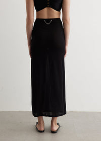 Jupe longue droite - Black