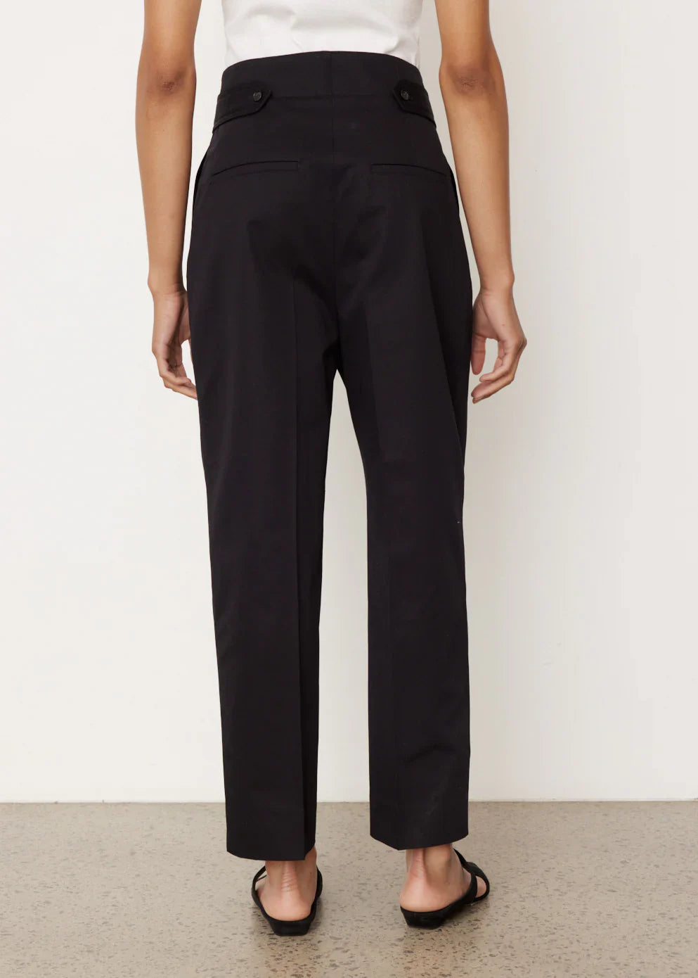 Pantalon à double plis - Black