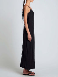 Robe Evelyn à bretteles fines - Black