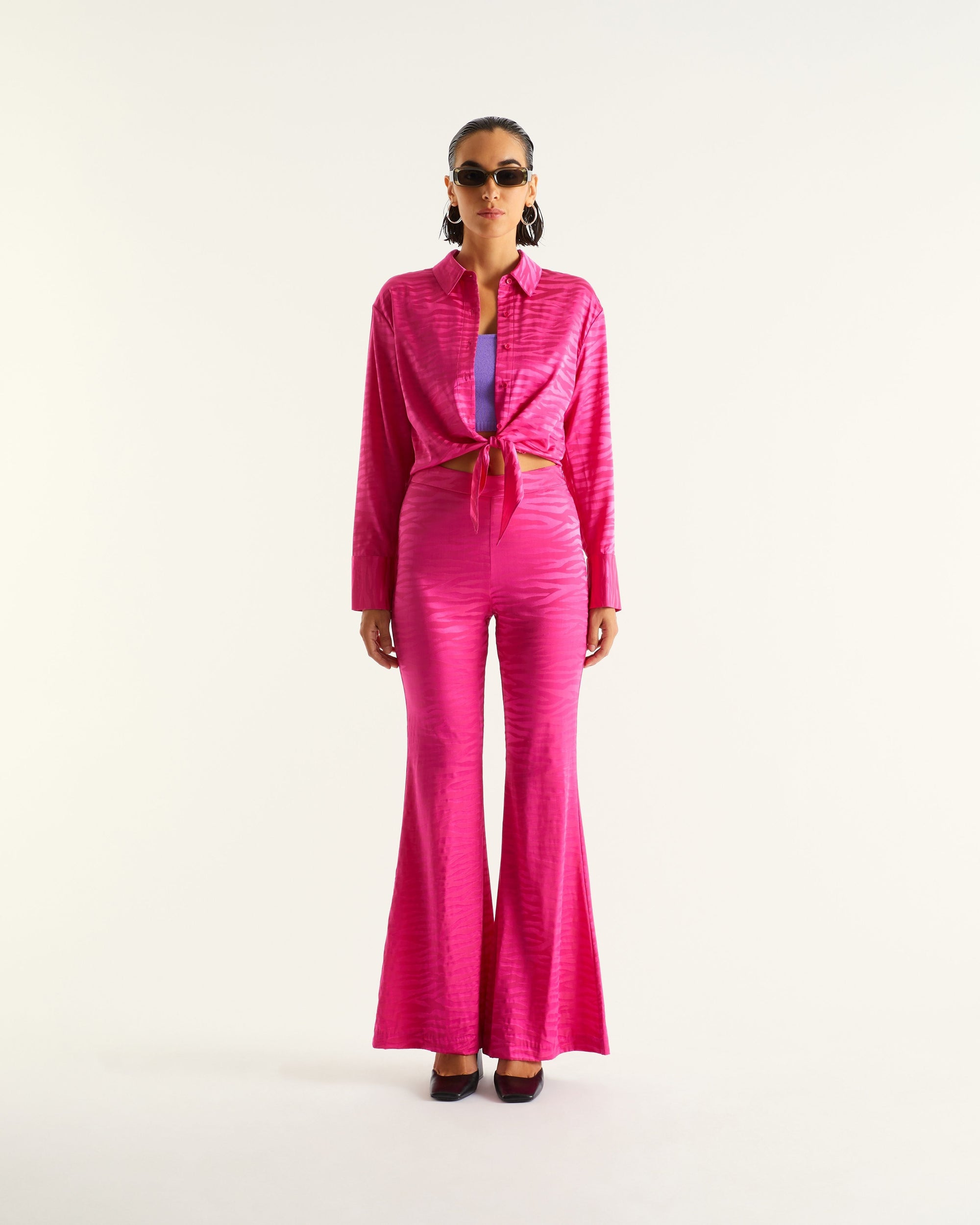 ROSE JACQUARD / DJV / QTY : 13 / Chemisier Emma - Rose Jacquard
